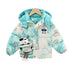 Boys winter velvet hooded cotton-padded jacket coat